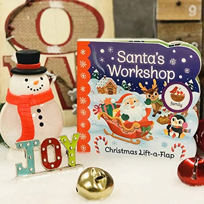 Santa's Workshop: A Christmas Lift-a-Flap Board Book for Babies and Toddlers by Cottage Door Press - Image 7