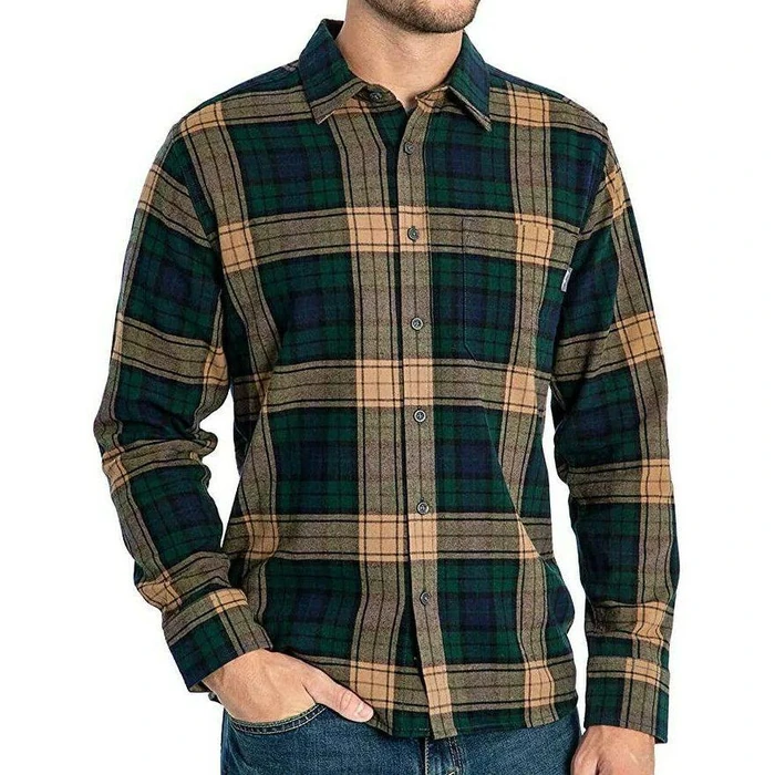Eddie Bauer Men's Bristol Flannel Long Sleeve Shirt XXL - Green Forest by Eddie Bauer - Refurbished - Brand New condition - US$50.98