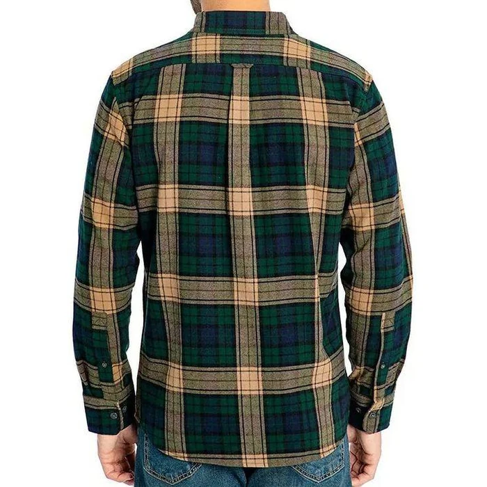 Eddie Bauer Men's Bristol Flannel Long Sleeve Shirt XXL - Green Forest by Eddie Bauer - Image 2