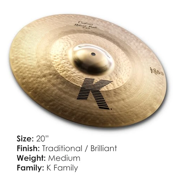 Zildjian 20" K Custom Hybrid Ride by Zildjian - Image 2