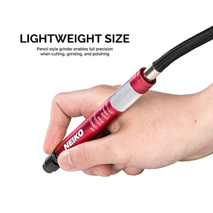 NEIKO 10649A Micro Air Die Grinder | 1/8" (3mm) Capacity | Pencil Type | 54,000 RPM | For Cleaning Dies, Rotors, Backing Plates, Brake Pads, Mounts, Etc. by NEIKO - Image 4