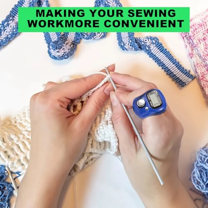 Electronic Finger Counter, Mini LCD Digital Display Hand Tally Counter 5-Digit Number Count Clicker, Resettable Counters Clickers for Knitting, Crochet, Coaching, Lap, Golf, Toddler & Fidget 10 Colors by TESEAS - Image 4