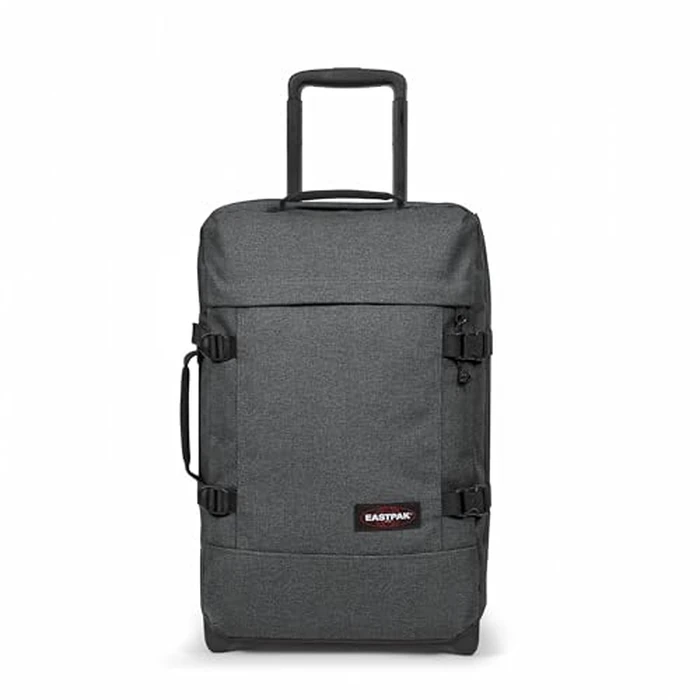 Eastpak Tranverz S - 42L Large Wheeled Luggage with Dual Compartments, TSA Lock, Compression Straps & Smooth-Wheeling System, Black Denim by EASTPAK - Used - Very Good condition - US$140.43