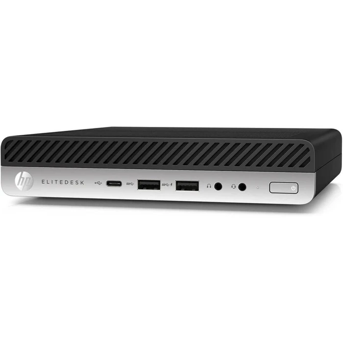 HP EliteDesk 800 G4 Desktop Mini Micro PC - Intel Core i5-8500T 2.1GHz - 256GB - Black - 16GB RAM by HP - Image 2