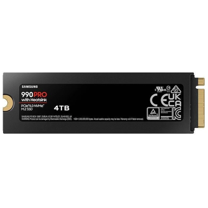 Samsung 990 PRO with Heatsink PCIe 4.0 NVMe Internal SSD - Black (4TB) by Samsung - Image 2