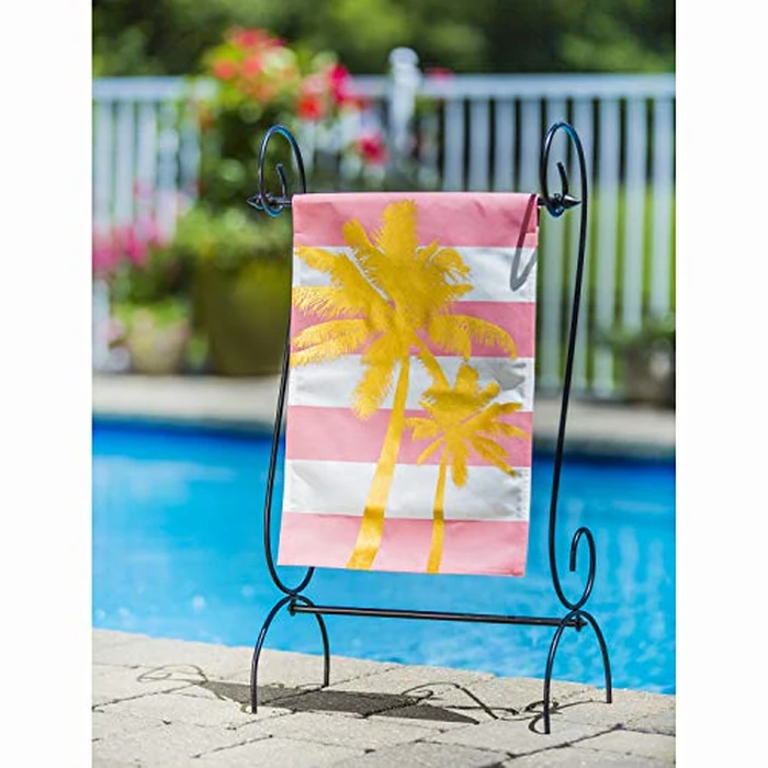 Evergreen Scroll American Garden Flag Stand | Premium Metal Iron Flag Holder Stand | Fits 12x18 Garden Flags for Outside | Weatherproof Outdoor by Evergreen Flag - Image 6