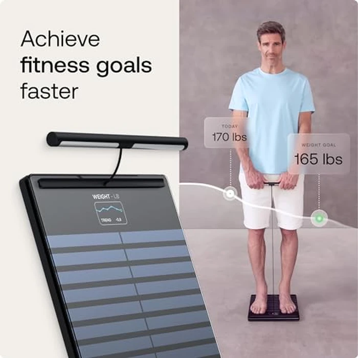 WITHINGS Body Scan - Connected WiFi Scale to Improve Your Health, BIA Personal Scale, Body Composition Analysis, Body Fat, Muscle Mass, Water Percentage by Withings - Image 3