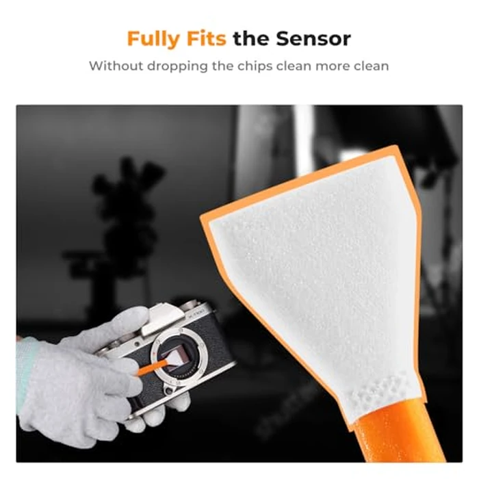 K&F Concept 10 Pack APS-C-Frame Sensors Cleaning Swabs, DSLR SLR Digital Camera Dry CCD CMOS Clean Swabs Compatible with Nikon Sony Canon DSLR Camera Sensor by K&F CONCEPT - Image 3