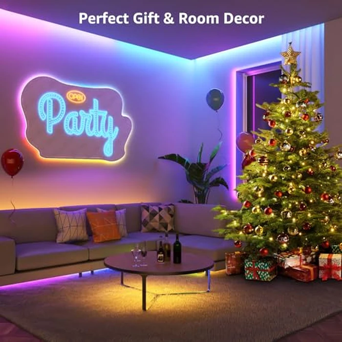 Lepro LED Strip Lights, 65.6ft Music Sync MagicColor Dreamcolor Light Strip with Remote, Christmas Gifts for Men & Women, 5050 RGB Lights for Bedroom, Home, Gaming Room, Party, Wall Decorations by Lepro - Image 3