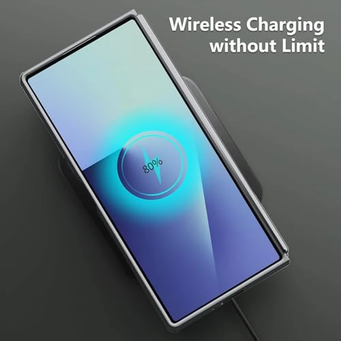 Nillkin for Samsung Galaxy Z Fold 7 Case with Upgraded Pen & Screen Protector, Fast Wireless Charging, Superior Liquid Silicone, Protective Slim Phone Case with Stylus for Galaxy Z Fold 7, Gray by Nillkin - Image 5