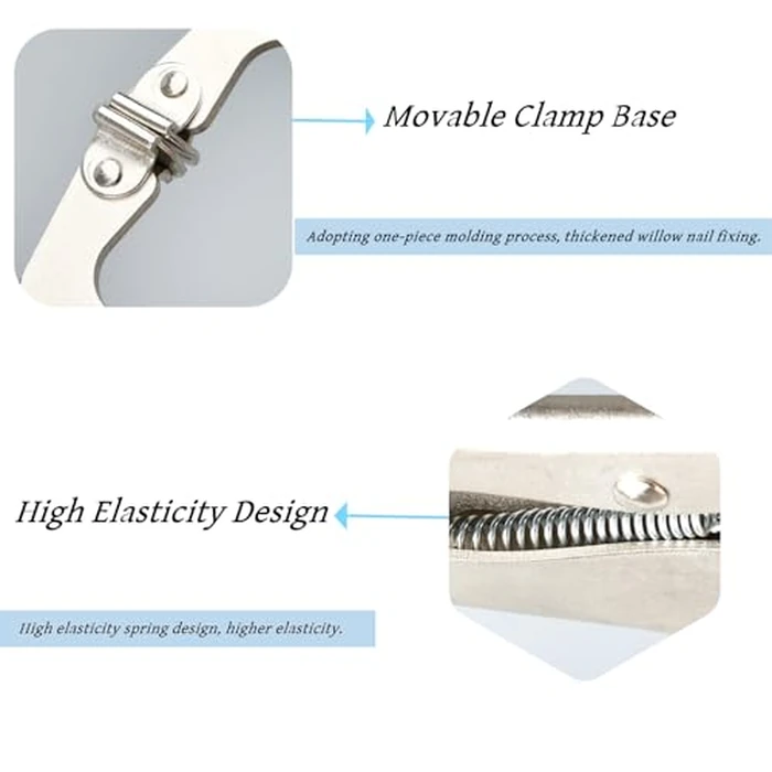 6 Inch C Clamp Locking, 6Pcs Heavy Duty Welding Clamps Pliers Set Vise Grip Clamps with Swivel Pad for Electrician Maintenance, Wood Working, Welding and Craftsmen Home Workshop by Haokixin - Image 6