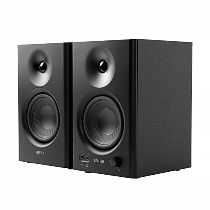 Edifier MR4 Powered Studio Monitor Speakers, 4" Active Near-Field Monitors Speaker - Black (Pair) by Edifier - Used - Acceptable condition