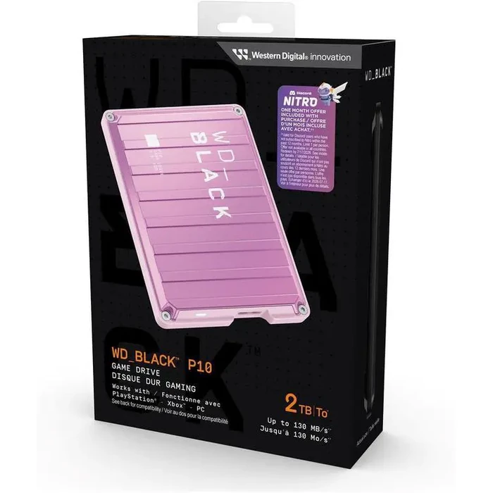 WD 2TB BLACK P10 Game Drive USB 3.2 Gen 1, Micro B Model WDBA2W0020BPK-WES1 Pink by Western Digital - Image 6