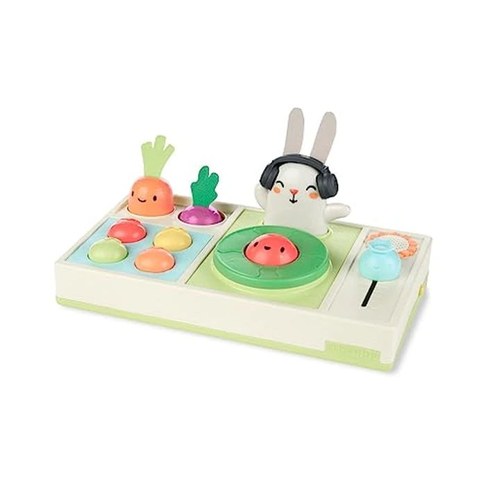 Skip Hop Baby Musical DJ Set Toy with Lights, Songs, Sound Effects, and Soft Textures, Farmstand Let The Beet Drop DJ Set by Skip Hop - Used - Very Good condition - US$31.56