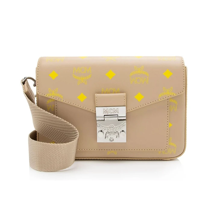 MCM Leather Color Splash Millie Small Crossbody - Leather - Yellow/Beige by MCM - Refurbished - Excellent condition