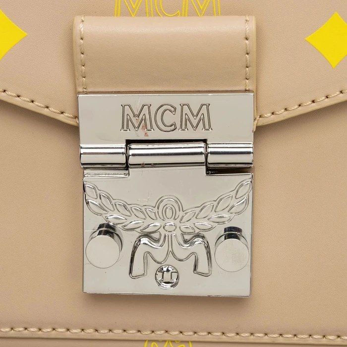 MCM Leather Color Splash Millie Small Crossbody - Leather - Yellow/Beige by MCM - Image 8