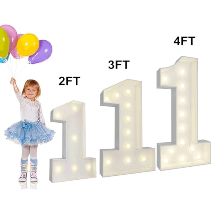 JoyBox Design 2FT Marquee Light Up Letters Numbers, Mosaic Balloon Frame, Party Decoration for Birthday, Wedding, Anniversary, Graduation - Letter U by JoyBox Design - Image 5