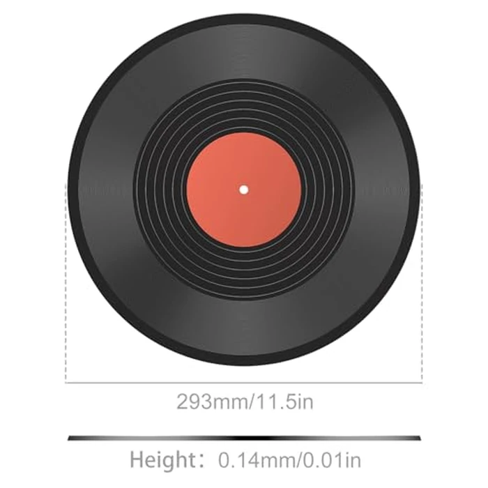 Facmogu 6 Pack 12in Blank Vinyl Record Decor, Fake Vintage Record for Indie Wall Aesthetic Room Decor, 70s 80s 90s Rock & Roll Music Party Decor, Retro Records for Home Living Room, Craft Display Decoration by Facmogu - Image 5