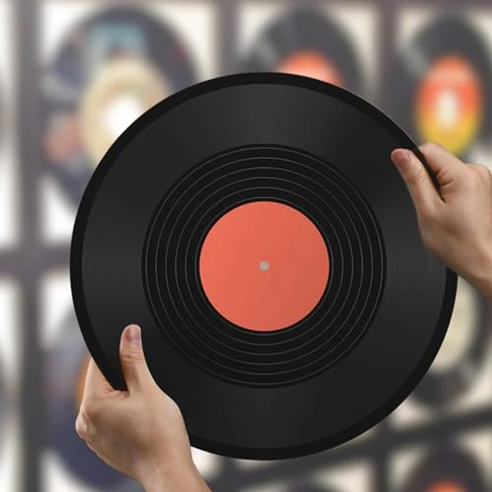 Facmogu 6 Pack 12in Blank Vinyl Record Decor, Fake Vintage Record for Indie Wall Aesthetic Room Decor, 70s 80s 90s Rock & Roll Music Party Decor, Retro Records for Home Living Room, Craft Display Decoration by Facmogu - Image 6