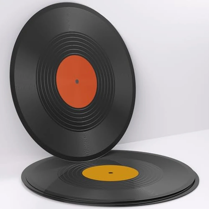 Facmogu 6 Pack 12in Blank Vinyl Record Decor, Fake Vintage Record for Indie Wall Aesthetic Room Decor, 70s 80s 90s Rock & Roll Music Party Decor, Retro Records for Home Living Room, Craft Display Decoration by Facmogu - Image 8