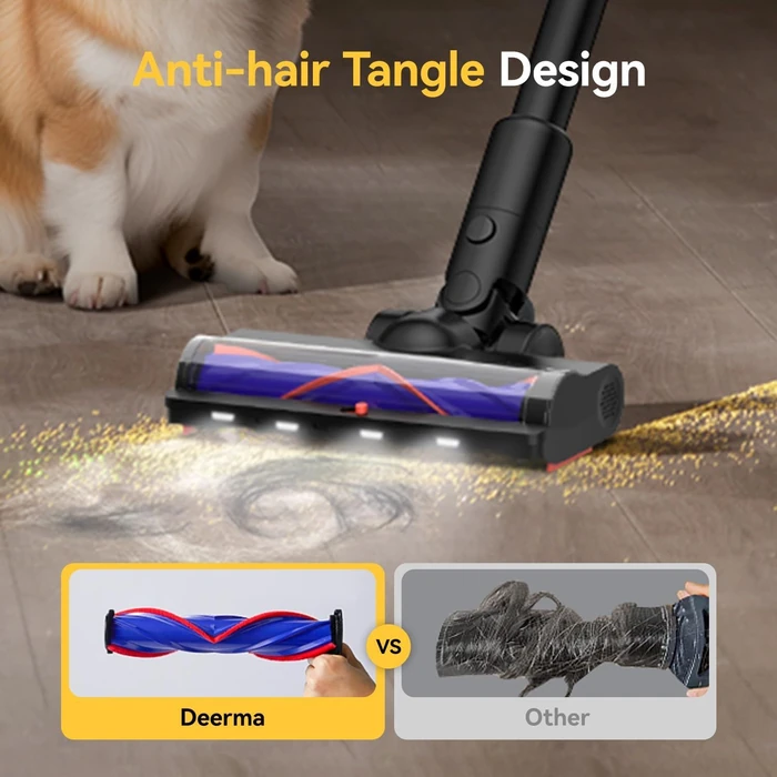 Deerma Cordless Vacuum Cleaner DEM-T50Station - Black/Red by Deerma - Image 3