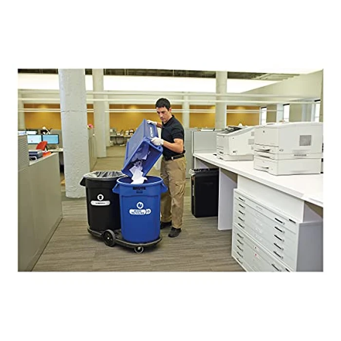 Rubbermaid Commercial Products Dolly for BRUTE Trash Can Wheels Black for Restaurants/Back of House/Offices/Warehouses/Airports/Commercial Environments by Rubbermaid Commercial Products - Image 2