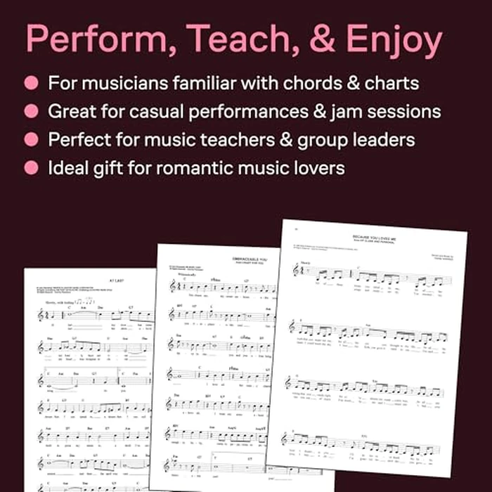 The Easy Love Songs Fake Book Piano, Vocal, and Guitar Songbook | 100 Romantic Classics in the Key of C | Simplified Chords and Large Notation for Beginners and Musicians by Hal Leonard - Image 3
