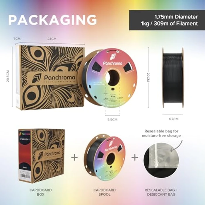 Polymaker Panchroma Translucent PLA Filament, Full Spectrum Compatible, Translucent Yellow 1.75mm 3D Printing Filament, 3D Printer PLA Filament, Fit Most FDM 3D Printers, 1kg Spool (2.2lbs) by Polymaker - Image 8