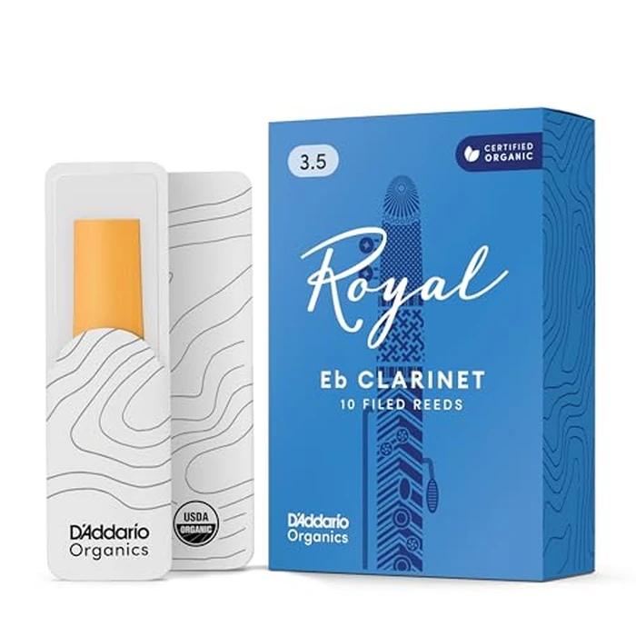 D'Addario Organic Royal Eb Clarinet Reeds, Strength 3.5, 10-Pack by D'Addario - Used - Like New condition - US$12.89