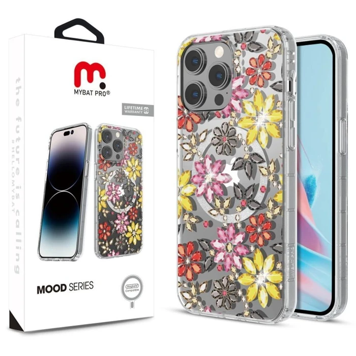 MyBat Pro Mood Diamond Series Phone Case with MagSafe for iPhone 15 Plus - Bejeweled by MyBat Pro - Refurbished - Brand New condition - US$13.43