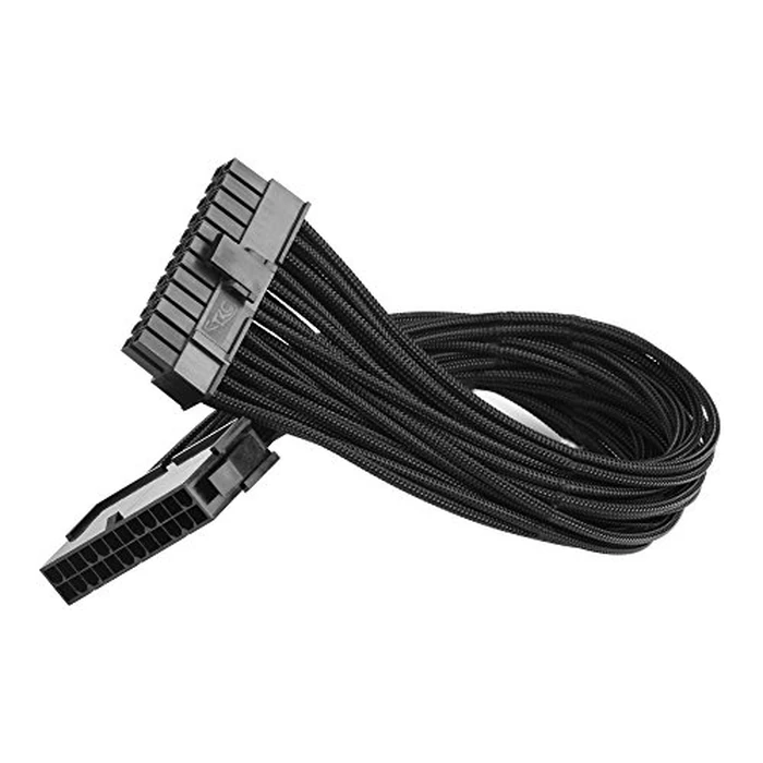 J&D ATX 24 Pin Motherboard Power Supply Sleeved Cable, ATX PSU Extension Wire, 24 Pin Male (4+20) to Female, 12 inch by J&D - Image 5