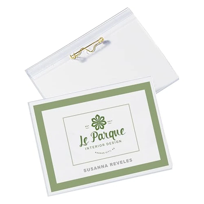 Avery Pin Style Name Badges, 3 x 4-Inches, for Laser and Inkjet Printers, White, Pack of 100 (74540) by Avery - Image 6