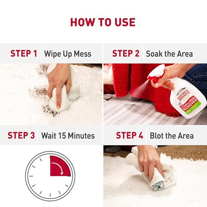 Nature’s Miracle Stain and Odor Remover Dog, 32 Ounces, Everyday Mess Enzymatic Odor Control Formula by Nature's Miracle - Image 5