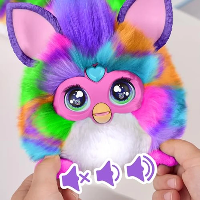 FURBY DJ Interactive Toy, Neon Star, Snuggly Electronic Plush, Music, Lights, Motion, & Games, Speaks English & Furbish, 32 in Long, 6+ Years (Amazon Exclusive) by Furby - Image 5