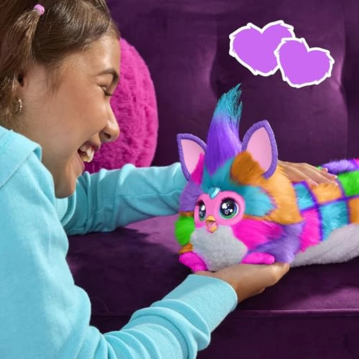 FURBY DJ Interactive Toy, Neon Star, Snuggly Electronic Plush, Music, Lights, Motion, & Games, Speaks English & Furbish, 32 in Long, 6+ Years (Amazon Exclusive) by Furby - Image 9