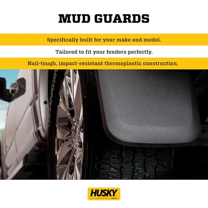 Husky Liners - Front Mud Guards | 2004-2012 Chevrolet Colorado/GMC Canyon w/o Flares, Front Set - Black, 2 Pc | 56701 by Husky Liners - Image 3