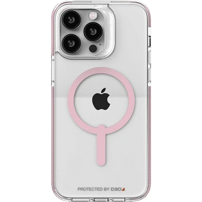 Zagg Gear4 Piccadilly Snap Phone Case with Magsafe for iPhone 14 Pro Max - Clear/Pink by Zagg - Image 1