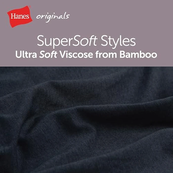 Hanes Women's Originals 2-Piece Lounge Set, Supersoft V-Neck Tee & Sleep Shorts Loungewear Set by Hanes - Image 6