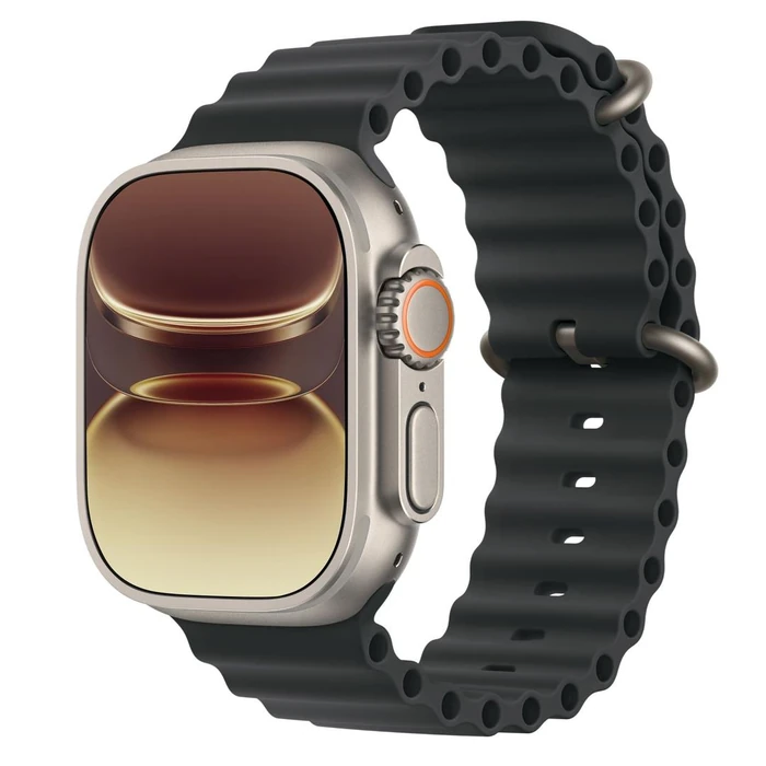 Apple Watch Ultra 3 - 64GB - 49mm - Natural Titanium Case with Black Nylon Weave Ocean Band - One Size by Apple - Image 3