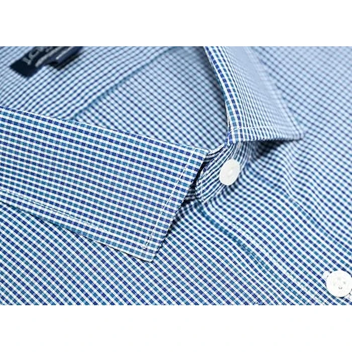 J.Crew Mercantile Men's Slim Performance Dress Shirt (XL, Purple Blue White Micro Plaid) by J.Crew Mercantile - Used - Like New condition