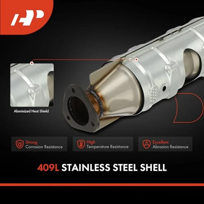 A-Premium Rear Catalytic Converter Kit Direct-Fit Compatible with Ford E-150/E-250 Econoline, E-350 Econoline Club Wagon, E-350 Super Duty, E-450 Econoline Super Duty, 5.4L 6.8L, EPA Compliant by A-Premium - Image 5