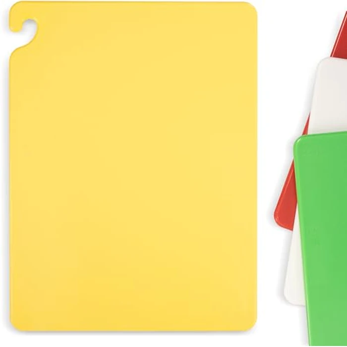 San Jamar Cut-N-Carry Plastic Cutting Board, Chopping Board, Cut Board Pro with Safety Hook for Kitchen, 18 X 24 X 0.5 Inches, Assorted by San Jamar - Image 3