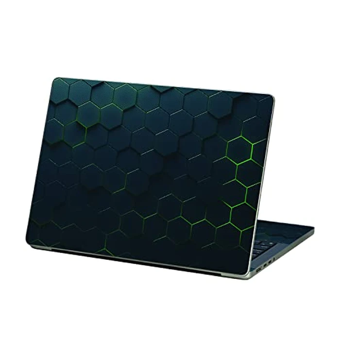 MightySkins Skin Compatible with Apple MacBook Pro 13” M2 (2022) - Acid Hex | Protective, Durable, and Unique Vinyl Decal wrap Cover | Easy to Apply, Remove, and Change Styles | Made in The USA by MIGHTY SKINS - Used - Very Good condition - CA$11.21