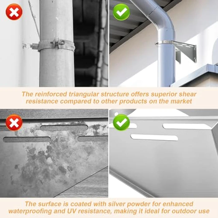 Adjustable 8" Chimney Pipe Wall Support Bracket, Fireplace Pipe Wall Bracket for 6" (8" O.D.) Double Wall Chimney Pipe by XSKLBZA - Image 6