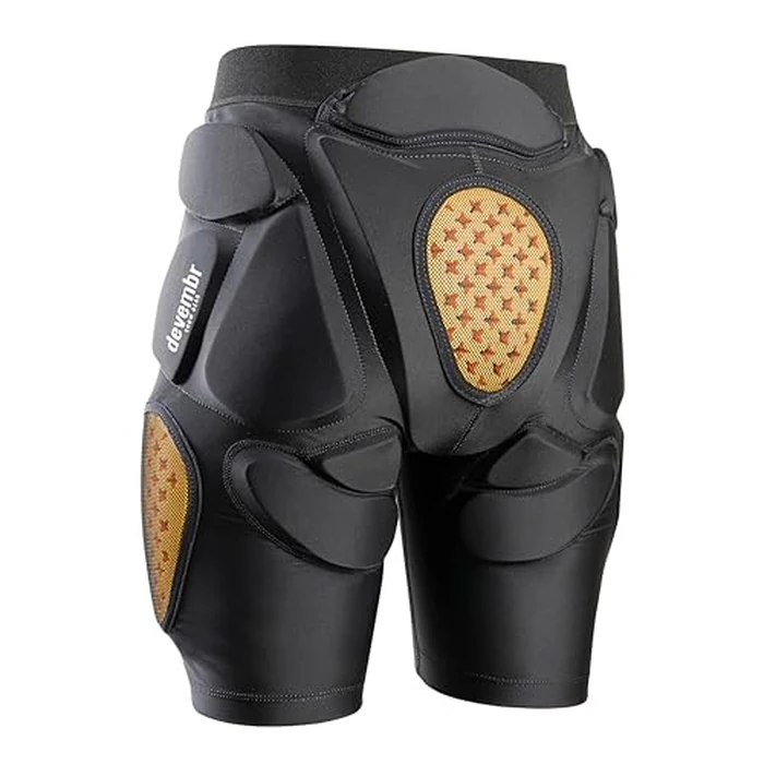 devembr Protective Padded Shorts, Butt Pads Snowboarding for Women, Men - Impact Absorption Cushion Protection, Cold Resistance for Skate Ski - L by devembr - Used - Like New condition