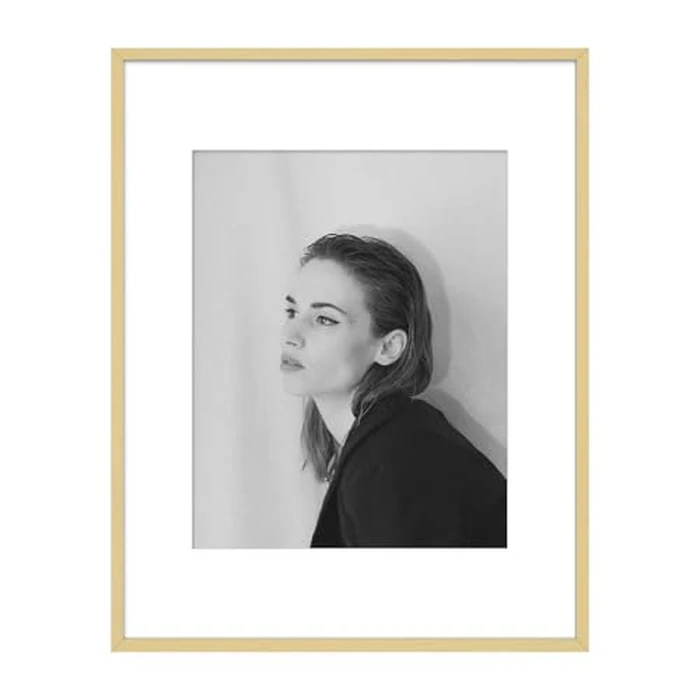 Golden State Art - 11x14 Aluminum Picture Frame - with Mat for 8x10 Photo or Without Mat for 11 x 14 Photo - Real Glass Cover - Simple and Elegant Decor for Wall Mounting - 1 Pack - Gold by Golden State Art - Image 1