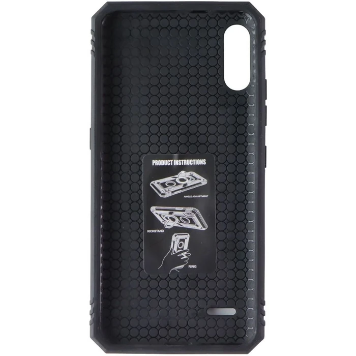 Mybat Rugged Phone Case with Ring Stand for LG K22 - Black - Brand New by Mybat - Image 3