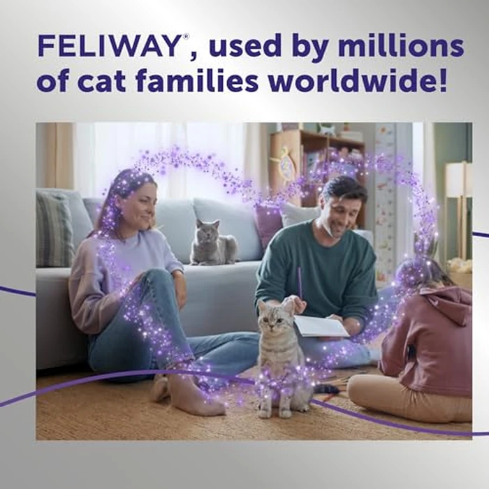 FELIWAY Optimum 3 x 30 Day Cat Calming Refills for Pheromone Diffuser, 3 x 48ml Value Pack - Helps Reduce Common Signs of Stress in Cats & Kittens, Enhanced Calming by FELIWAY - Image 6