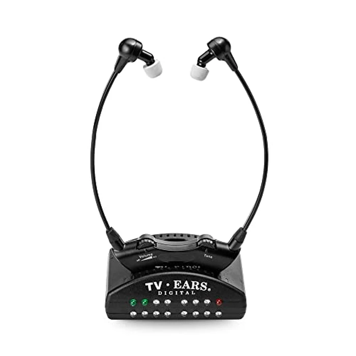 TV Ears Digital Wireless Headset System for Seniors - Personal Volume Control, TV Hearing Device, No Audio Delay, Plug-N-Play, Works with Most TV Brands, Ideal for Hearing Impaired - Model 11741 by TV · EARS - Used - Acceptable condition - US$69.00