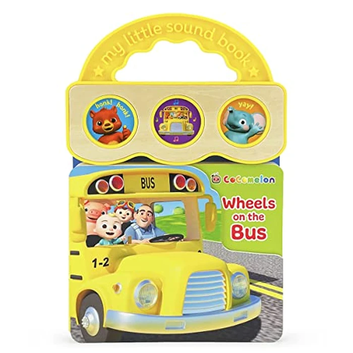 CoComelon Wheels on the Bus: 3-Button Sound Board Book for Babies and Toddlers, Ages 1-4 by Cottage Door Press - Image 1